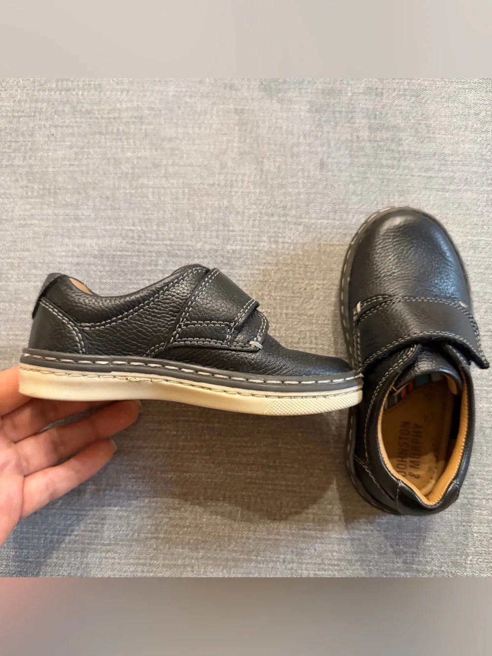 Johnston & Murphy black leather